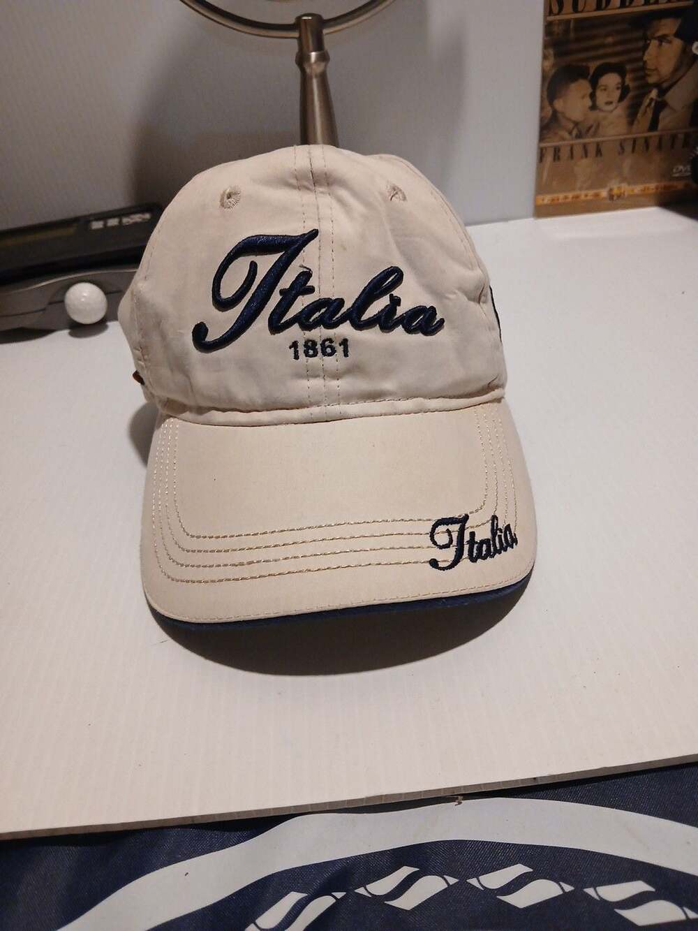 Italia Baseball Cap Size 58 Beige 1861 Embroidered Hat